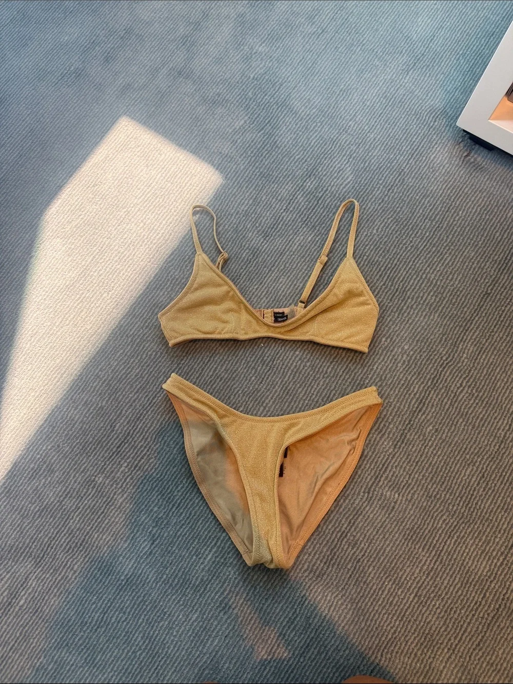 triangl swimwear Gold Seamless Bikini Set
